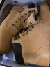 骆驼（CAMEL）【王俊凯同款】马丁靴男鞋冬季新款高帮大黄靴女户外工装登山靴子 G13W379132 金黄色 (男款) 43 实拍图