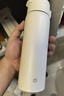 京东京造保温杯 水杯男女 316不锈钢学生礼物送老师【一键弹盖】白480ml 实拍图