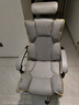 锦汐电脑椅办公椅子电竞椅家用人体工学椅老板椅主播靠背椅皮革转椅 灰色+4级杆+乳胶【二代升级】 实拍图