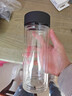 富光男女士双层玻璃杯 高硼硅玻璃304茶隔水杯子 带茶隔泡茶杯500ml 实拍图