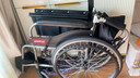 鱼跃(yuwell)手动轮椅车H062C铝合金免充气减震轻便手动可折叠老人 实拍图