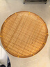 极景手工竹编制品竹簸箕竹筐篮竹筛子馒头收纳箩筐水果洗菜沥水30*5cm 实拍图