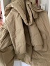 鸭鸭（YAYA）羽绒服女中长款冬季新款韩版宽松时尚设计感加厚连帽外套 卡其色 L 实拍图