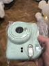 富士（FUJIFILM）instax  mini12 一次成像 立拍立得相机 mini12 薄荷绿 套餐五（官方标配+水晶壳+肩带+白边相纸20张） 实拍图