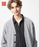 优衣库男装女装柔软绵羊毛V领针织开衫/毛衣毛衫外套478547 04 烟灰色 L /175/100A 实拍图