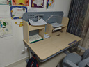 思鹿法国silux儿童学习桌灯一体家用可升降实木小学生写字书桌椅套装 【灰色1.2M套装】一键解锁追背椅 实拍图