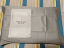 MIDO HOUSE铭都100%新疆长绒棉枕套纯棉枕芯套一对装单只装纯色枕头套家纺 雅士灰【100支全棉单只装】-贡缎 48*74cm 实拍图
