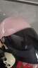 野马（YEMA）3C认证359S电动摩托车头盔男女夏天防晒轻便式半盔电瓶车安全帽 夏季 均码 樱桃粉+黑茶长镜 实拍图
