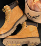 骆驼（CAMEL）【王俊凯同款】马丁靴男鞋冬季新款高帮大黄靴女户外工装登山靴子 GE122W7757T 金黄色 (男款) 38 实拍图