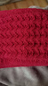 百搭韩版针织毛线红色围巾女2024圣诞冬季高级感新年礼物情侣围脖 【热卖】针织围巾-红色-1个装-保暖超好看 1 实拍图