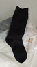 棉十三袜子男新疆棉10A抗菌防臭秋冬季黑色纯色小腿袜高筒商务长袜5双 实拍图