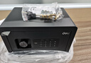 得力（deli）保险柜 家用电子密码保险箱办公财务专用小型文件柜入墙入柜保密柜可固定安装 20cm曜黑 实拍图