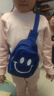 单肩斜挎包新款男女童胸包卡通可爱女孩轻便斜挎包迷你书包 蓝色【1个装】 实拍图