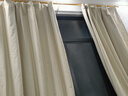 阿黎棉麻奶油色窗帘日式客厅卧室高遮光隔热防晒挂钩 宽1.8米*高2.4米 实拍图