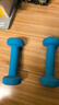 PROIRON普力艾 浸塑哑铃女士家用哑铃儿童小哑铃健身哑铃套装 蓝色1kg*2 实拍图