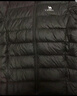 骆驼（CAMEL）轻薄羽绒服女防泼水90%绒子立领外套 J1W1PLN139B 幻影黑 XXXL 实拍图
