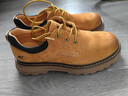 骆驼（CAMEL）低帮工装鞋秋季英伦皮革休闲男士马丁鞋 G15A076064 驼色 42 实拍图