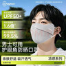 超亚防晒口罩夏季开车户外骑行轻薄凉感高颜值口罩防紫外线男经典款灰 实拍图