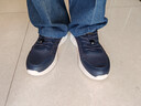 足力健中老年春秋季健步轻便软底送爸爸休闲散步鞋2431369J 蓝-男款 41 实拍图