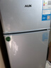奥克斯小冰箱家用小型迷你冷藏冷冻两用出租房宿舍用节能省电寝室办公室电冰箱 【净化去味】146银色【高效保鲜 铜管速冷】30L 实拍图