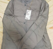MUJI女式 轻量羽绒便携式 无领 夹克 羽绒服女款  浅米色5A L 实拍图