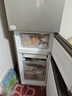 海尔（Haier）「真省电」217L三门小冰箱黑金净化一级能效风冷无霜星辉银BCD-217WGHC3E9S9国家补贴 实拍图