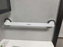 ecoco吸盘式毛巾架免打孔浴室挂杆厕所置物架浴室太空铝加厚25231 实拍图