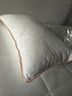 京东京造雪花枕 限选100%鹅腹小朵雪花毛蓬松枕头男女颈椎枕芯羽毛羽绒枕 实拍图