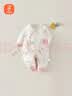 贝瑞加（Babyprints）婴儿连体衣秋冬男女宝宝夹棉爬服加厚保暖衣服满月服哈衣 绿鸭59 实拍图