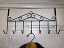 秉优 门后挂钩2件套 免打孔7钩衣帽钩挂衣服架挂包免钉门背式框上神器 实拍图