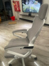 朗域轩品人体工学电竞椅人工力学座椅久坐护腰宿舍游戏电脑椅子可躺写字椅 【升级四向腰托】蝶翼白丨乳胶-4级气杆 120-155度(含) 联动扶手 四向腰托 实拍图