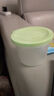 【马卡龙盖】食物收纳保鲜盒密封圆形冰箱收纳盒谷物零食蔬菜水果 密封保鲜盒绿色 1个 实拍图