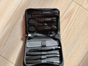 Creative art指甲刀套装全套指甲剪钳德精挖耳勺指甲锉家用国便携经典黑色9件 实拍图