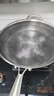 赫巴兹（HZIB）德国不粘锅316不锈钢炒锅炒菜锅具少油烟平底炒锅电磁炉燃气通用 双面屏+全钢盖内径32外径 34cm 实拍图