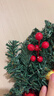 多美忆圣诞节装饰品圣诞花环圣诞树场景布置圣诞挂藤花环30CM红结花环 实拍图