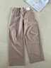 优衣库常规款女装针织廓形长裤快干速干吸汗高腰弯刀镰刀裤479688 32 深米色 M /160/68A 实拍图