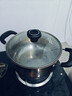 爱仕达（ASD）汤锅 304不锈钢小汤锅 蒸锅复底炖煮锅 20CM燃气电磁炉通用奶锅B1 实拍图