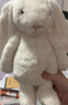 Jellycat害羞乳白色邦尼兔动物毛绒玩偶安抚玩偶娃娃新年生日礼物 害羞乳白色邦尼兔礼盒装（Medium） Medium 实拍图
