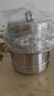 康巴赫蒸锅304不锈钢蒸笼食品级双层汤锅家用蒸煮炖燃气灶电磁炉通用 【升级防烫｜加厚304】 3层 30cm 实拍图