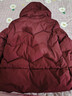 雅鹿中老年妈妈羽绒服冬季2025新款妈妈装短款连帽加厚保暖外套女 酒红色 4XL 【推荐130-140斤】 实拍图