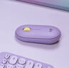 罗技（Logitech）LOGITECH PEBBLE 无线蓝牙鼠标 静音鼠标 办公鹅卵石造型 轻薄便携 时尚小巧 星幕紫 实拍图