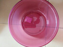 【京东物流】洗脸盆加大加厚家用大号洗菜盆洗衣盆内裤收纳盆子 紫红 小号23*9cm-加厚不怕摔 实拍图