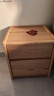 京东京造实木床头柜 天然橡胶木|大容量2抽 卧室收纳柜储物柜 CB02 实拍图