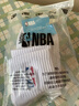 NBA袜子男士秋冬休闲运动袜吸汗无骨棉袜抗菌消臭训练跑步篮球袜3双 实拍图