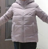 坦博尔羽绒服女短款秋冬连帽宽松保暖女士外套厚TD236356 芝袊紫 165  实拍图