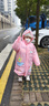 牧萌儿童雨衣男女童幼儿园小童宝宝全身防水女孩雨披 樱花粉独角兽 M 实拍图