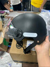 青霄 安全头盔 标准款 新国标 3C认证 抗冲击包裹式防护 电男动女四季车骑通用 黑色透明镜片 实拍图