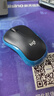 罗技（Logitech）M185鼠标 无线鼠标 办公鼠标 对称鼠标 黑色蓝边 带无线2.4G接收器 实拍图