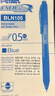 派通（Pentel ）BLN105按动蓝色中性笔高颜值0.5mm签字笔商务学生速干水笔水性笔文具 蓝杆蓝芯12支装 实拍图