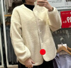优衣库女装男装仿羊羔绒摇粒绒休闲开衫长袖宽松外套冬新款479616 01 乳白色 2XL 实拍图